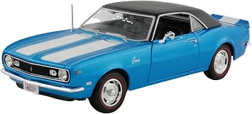 Maisto 1/18 Die Cast Mini Car, 1968 Camaro Z28 Coupe, Light Blue, Assembled Car, Toy Model, Birthday Gift, Boys, Girls, Boxed