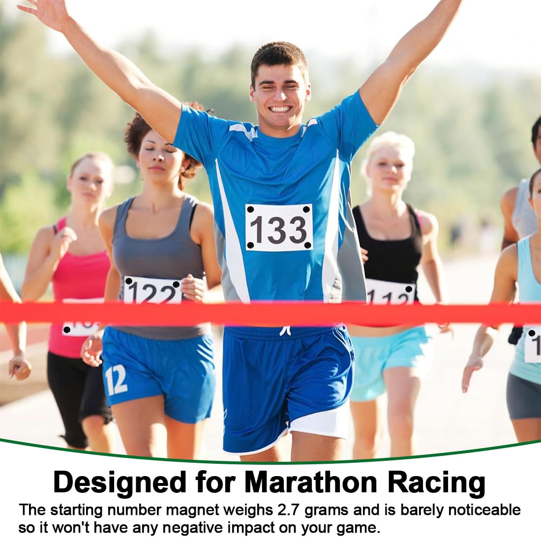Portadorsal Imán Running Pack 4 Imanes Dorsales Alta Resistencia Accesorios Runners