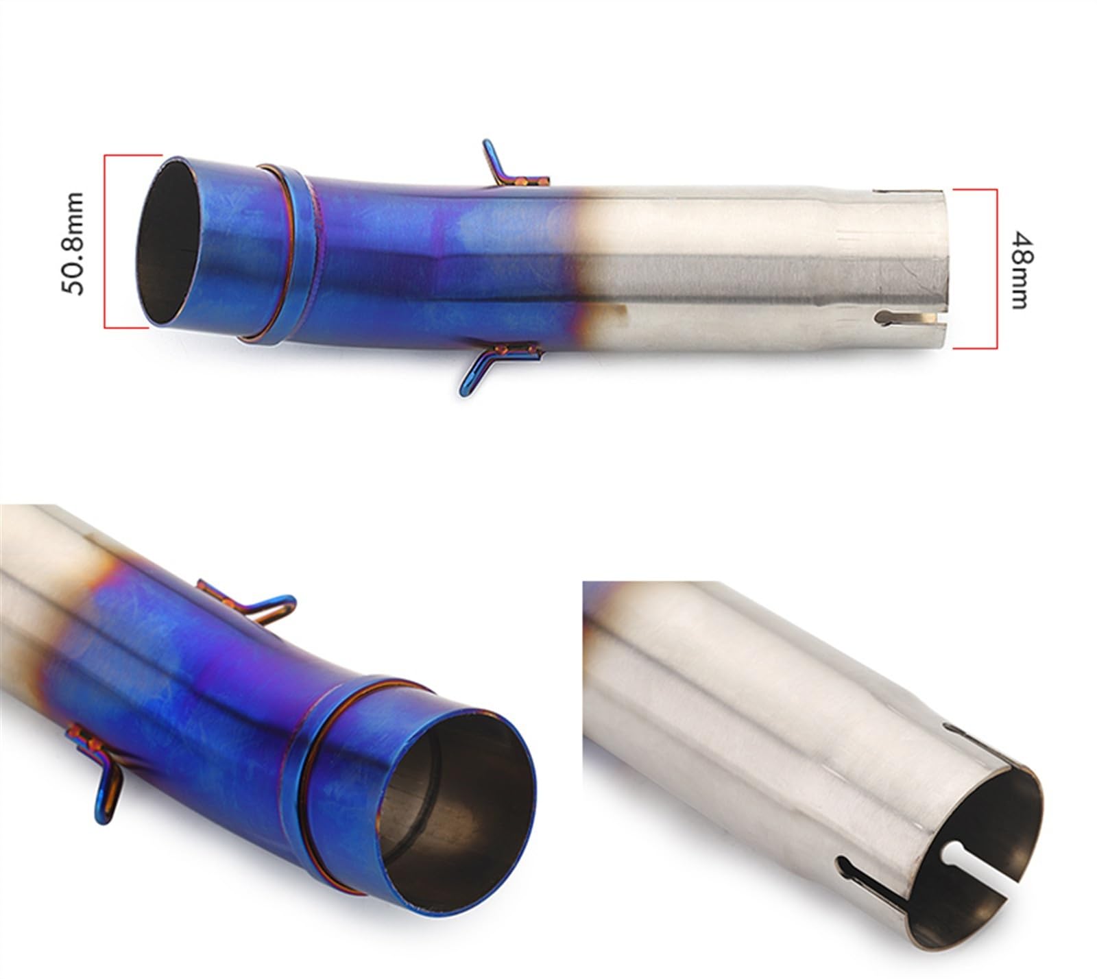 Tubo Centrale Di Scarico 51 Mm In Acciaio Inox Per Moto CB400 – Argentato, Leggero E Performante