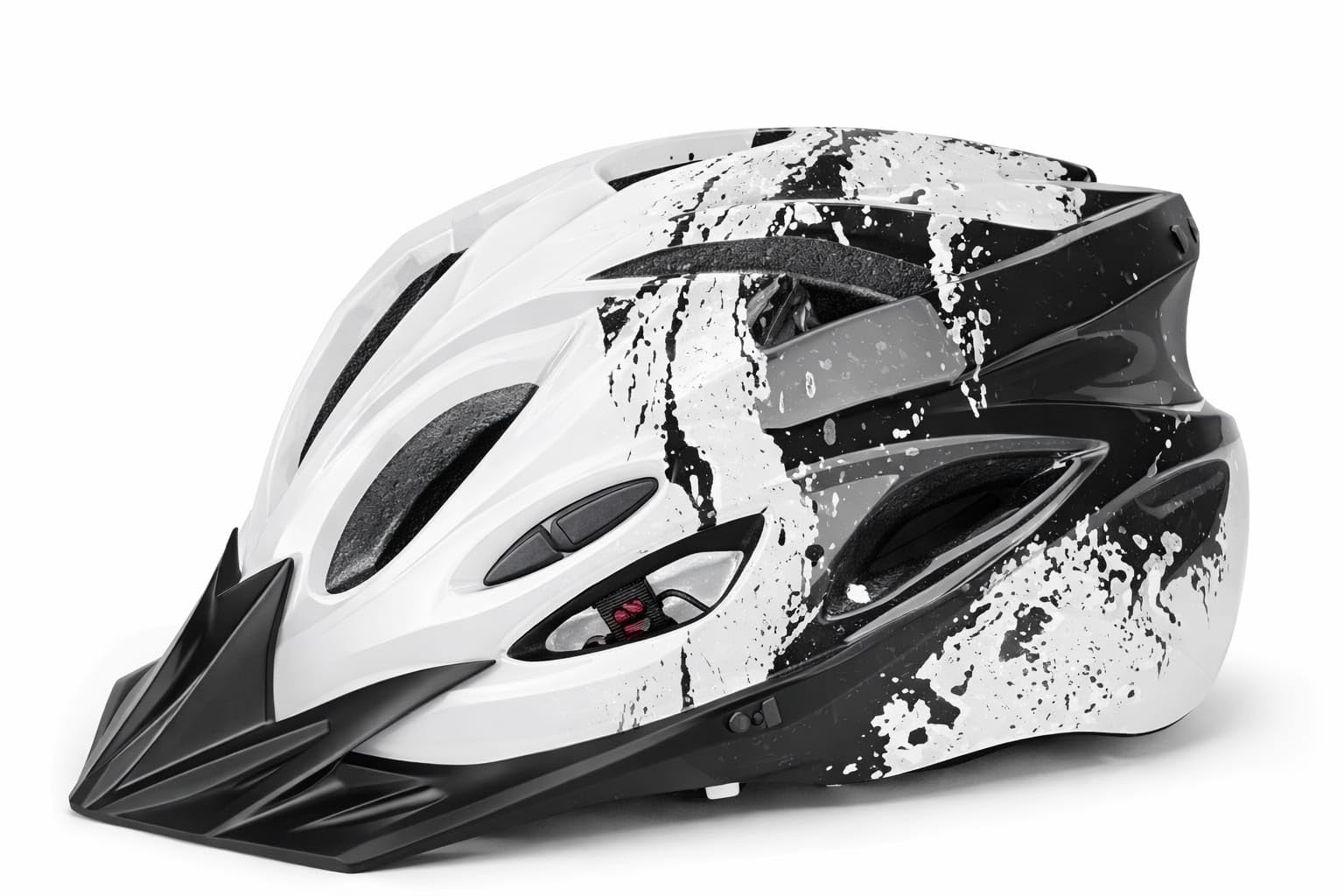 Florida Specialized in-Mold Cycling Helmet – Ultra-Lightweight Protection with Integrated Visor – Breathable Commuter Helmet for Road, MTB, & Urban Riding (White)-picture-11