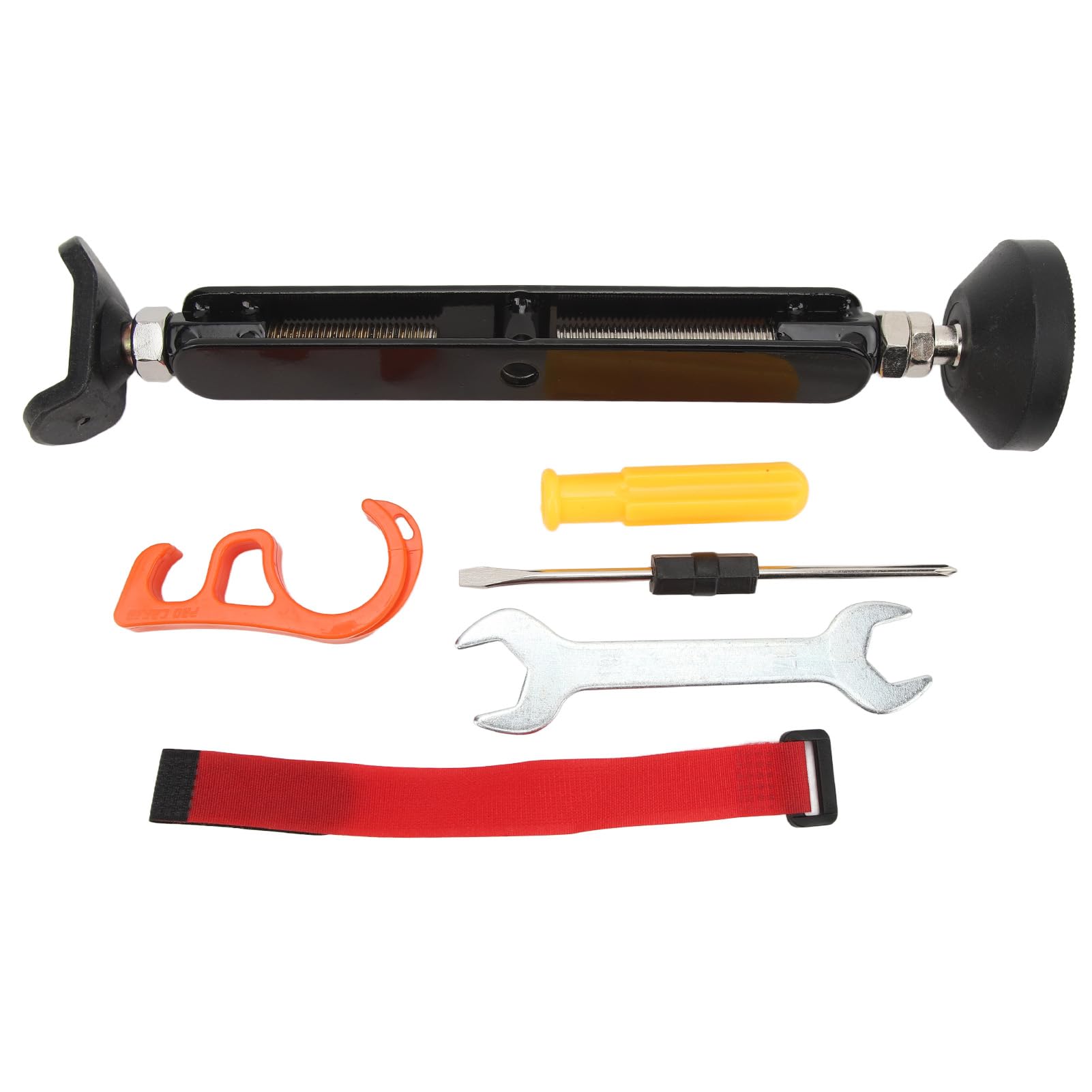 KIMISS Elevador de Rueda para Moto, Soporte portátil Ajustable 40-80cm, Carga 400kg, con Seguro antipinchazos, Ideal Mantenimiento y Limpieza de Cadena