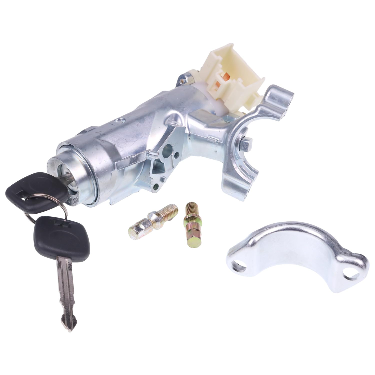AIVWUMOT Ignition Switch Steering Lock Cylinder with Bracket 45020-38-1 45020-12-11 Compatible with Toyota Compatible with Corolla 1998 1999 2000 2001 2002 Compatible with RAV4 1998-2000