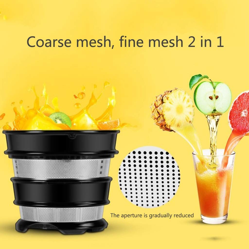 MIIKHI Juicer machines,Slow Masticating juicer Extractor, Cold Press Juicer Machine, Quiet Motor, Reverse Function, High Nutrient Fruit and Vegetable Juice with Juice Jug Brush for Cleani