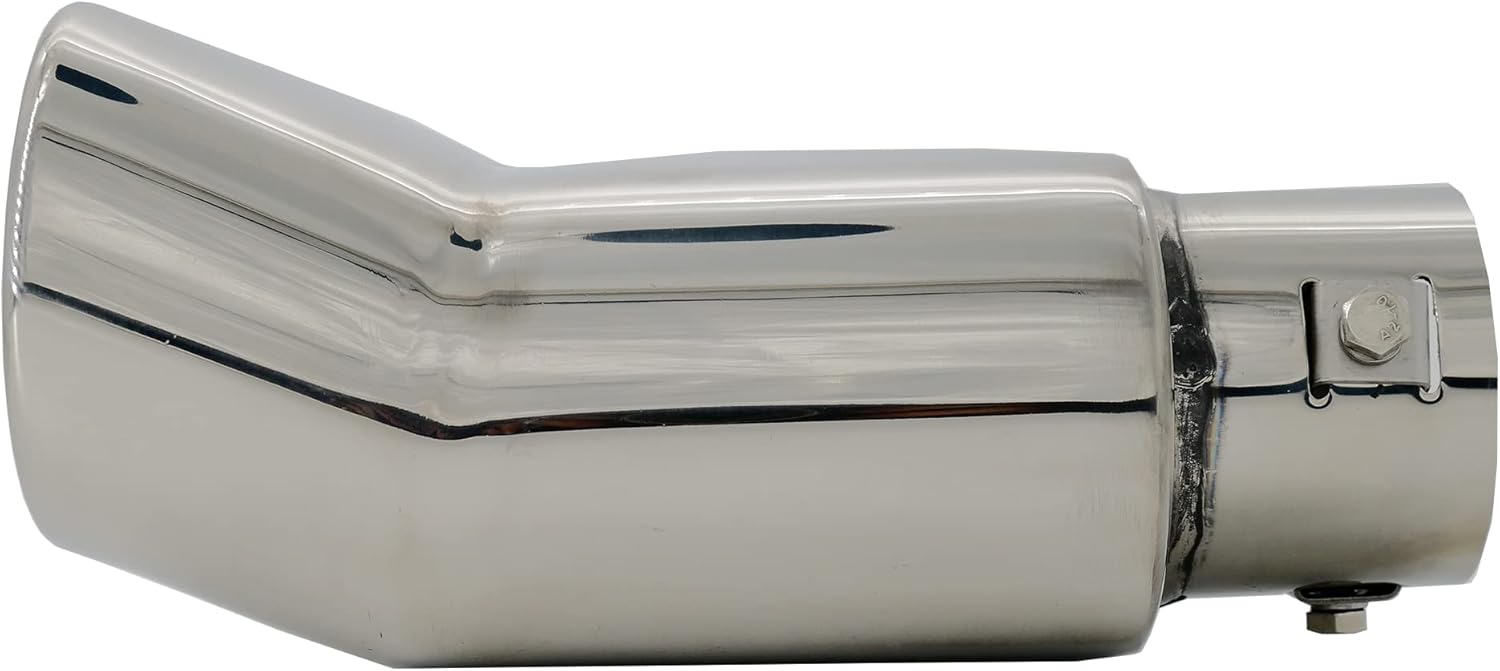 Simoni Racing TRX/100 Universal Exhaust Muffler DTM Straight Rectangular Outlet 9140 x 85 mm Stainless Steel