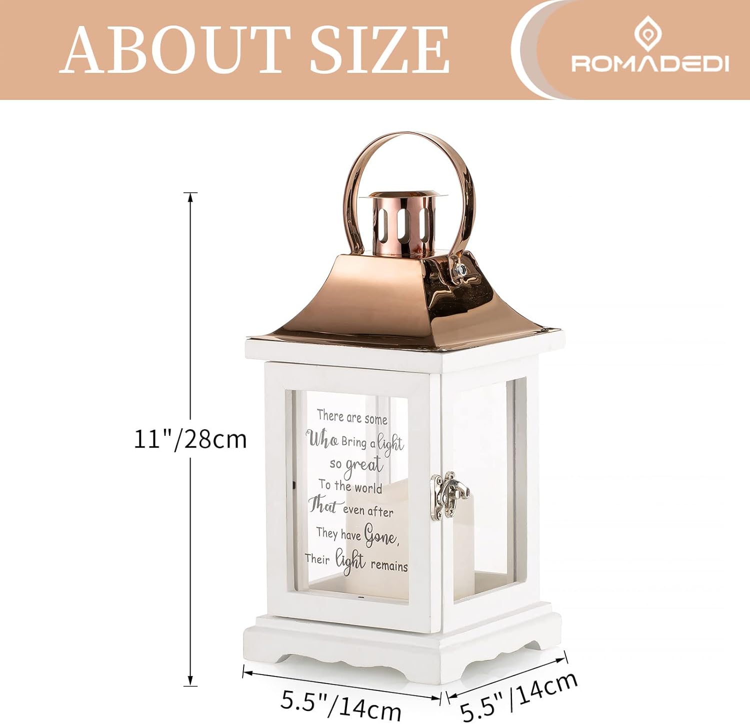 Memorial Lantern Sympathy Gift for Loss of Loved One - Memory Gifts for Loss of Mother Mom Father Dad Husband Son Grandma Sister Brother Thoughtful Funeral Remembrance Condolence Bereavement - Image 5