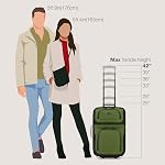 U.S. Traveler Unisex-Adult Lightweight Rolling 20" Carry on Luggage Softside Suitcase Luggage Set