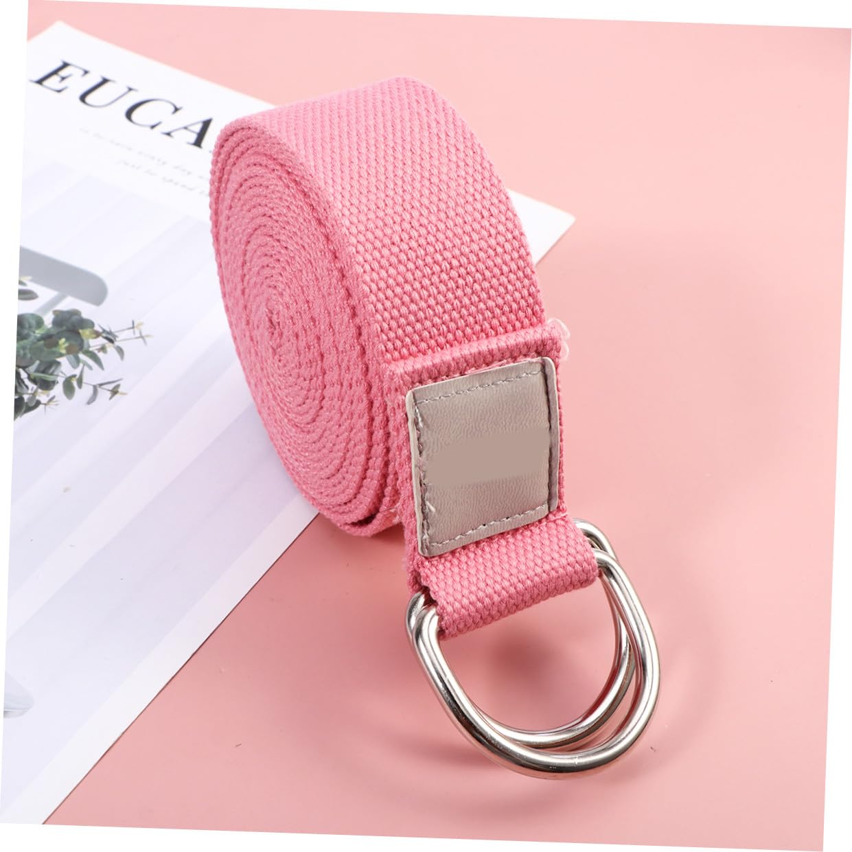 VICASKY 3 Cinghia Yoga Stretching Resistente Rosa per Esercizi Fitness e Allungamento e Durevole per Palestra e Allenamento Casa