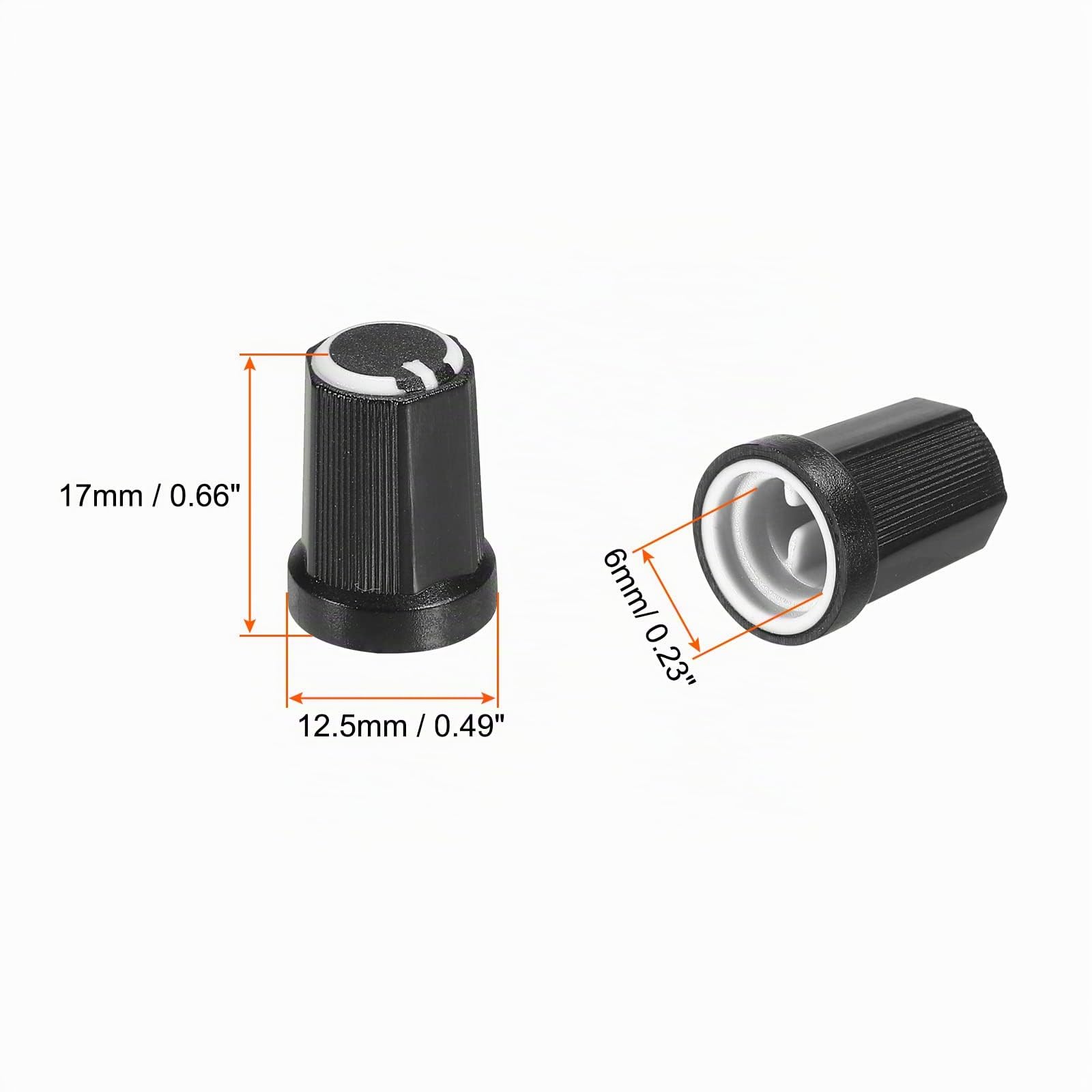 Volume-Knopf für Strat, schwarz