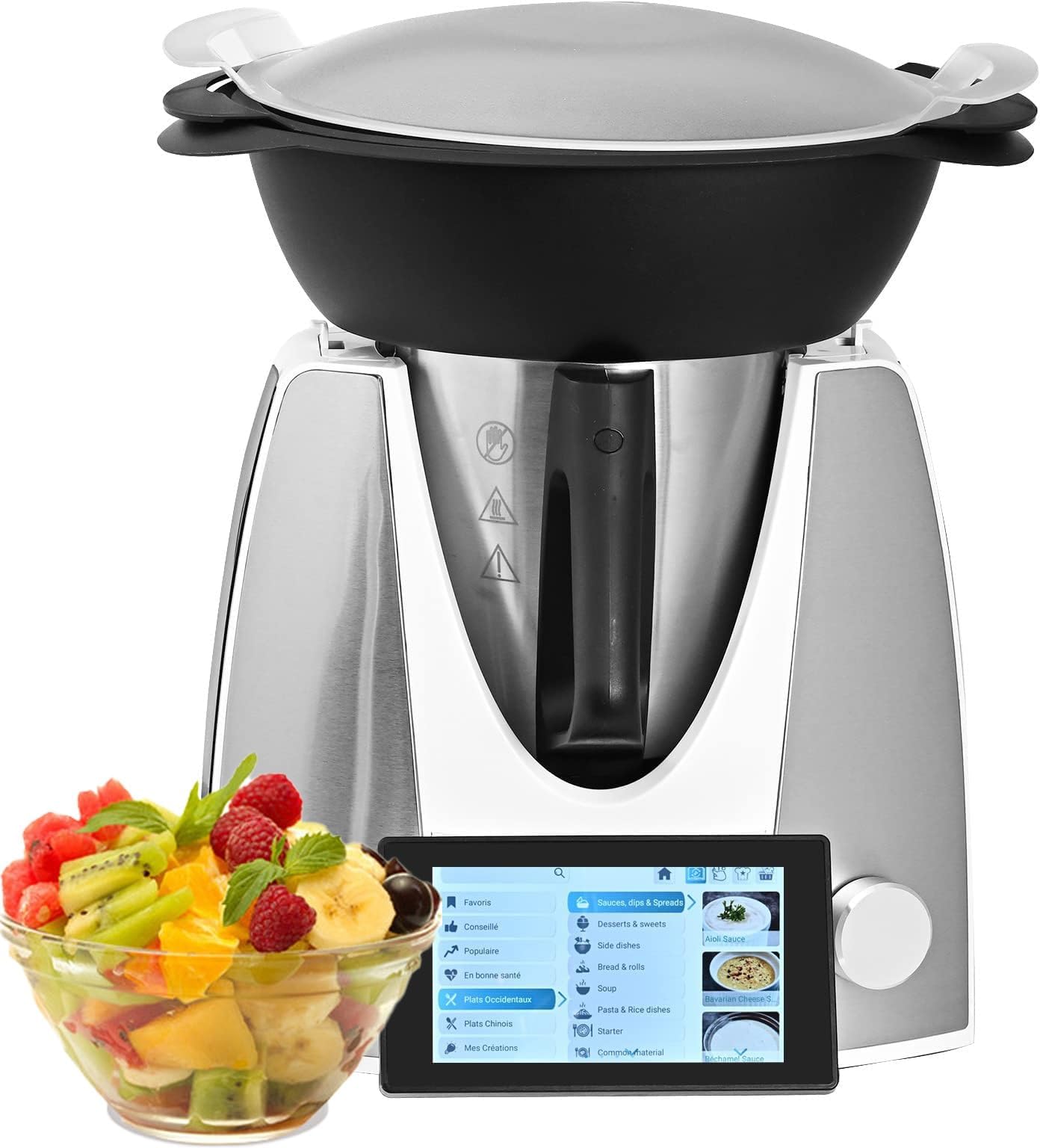 Food Processor Multicooker & Cooking Robot with WiFi, 10+ Preset Functions, TFT Display - 2.5L Kitchen Robot for Cook, Blend, Boil - Smart Auto Cooking Machine