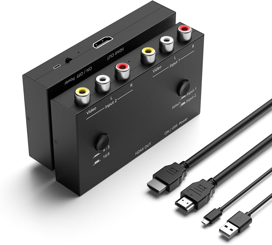 Amazon.com: Arector 2 AV to HDMI Converter, 1080P/720P 2 Port RCA Amazon.com: Arector 2 AV to HDMI Converter, 1080P/720P 2 Port RCA