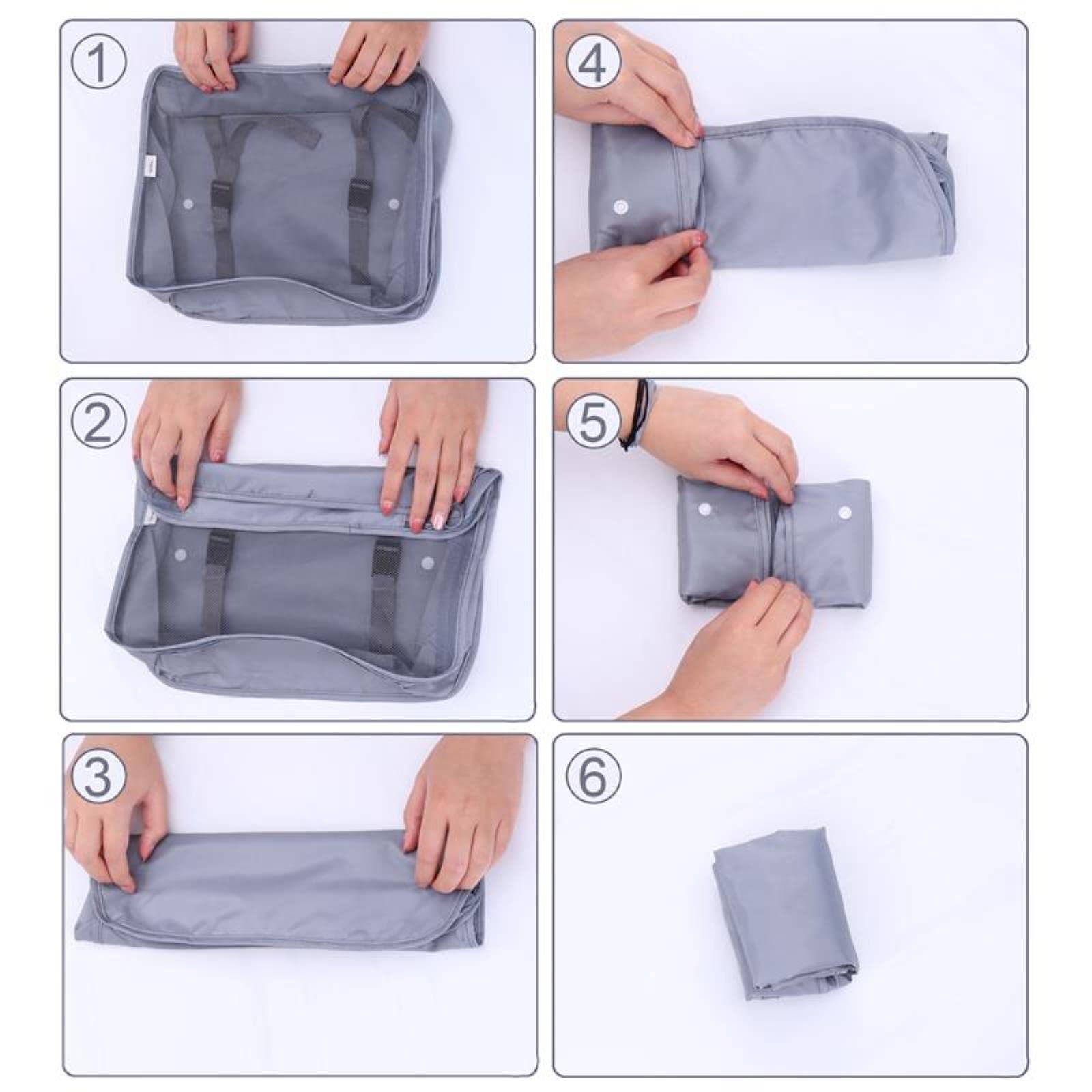 8/6/1 sztuk zestaw torby do przechowywania podróżne zestaw do pakowania walizek etui do przechowywania przenośny organizer do bagażu materiałowe etui na buty-7 sztuk-wodoodporne