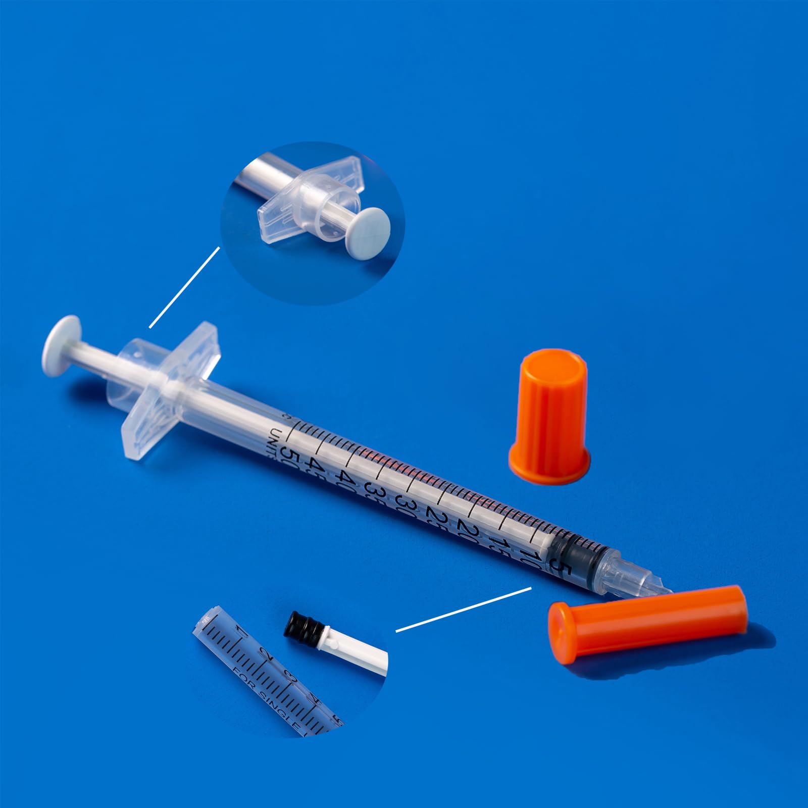 Confezione da 100 strumenti di misurazione erogatori da 0,5 ml con 32 G (6 mm), accessori da laboratorio multiuso, confezione sigillata singolarmente