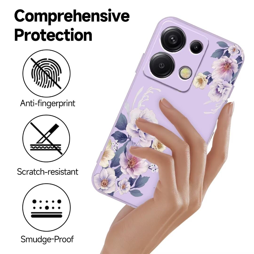 Sidande Custodia per Redmi Note 13 Pro 4G Case, Poco M6 Pro 4G 23117RA68G Cover Slim