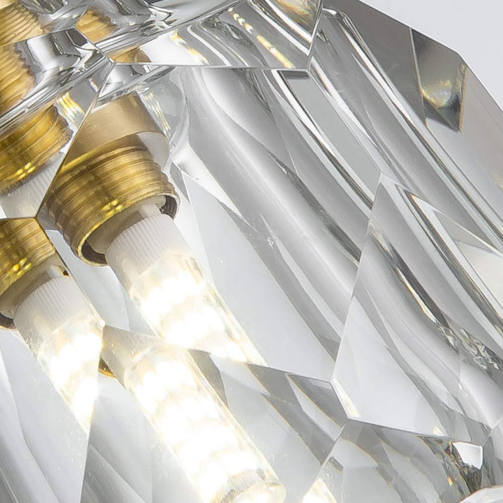 Top Brands NC Lighting 1-Light Modern Crystal Pendant Lighting Gold Brushed Metal Decorative Mini Angular Glass Ceiling Hanging Light Fixtures for Kitchen Island Bedroom Bar Dining Room New Deal NC Lighting 1-Light Modern Crystal Pendant Lighting Gold Brushed Metal Decorative Mini Angular Glass Ceiling Hanging Light Fixtures for Kitchen Island Bedroom Bar Dining Room