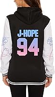 Vista 1 de Kpop Varsity Chaqueta de béisbol Love Yourself V Jimin SUGA Jungkook Sudadera con capucha