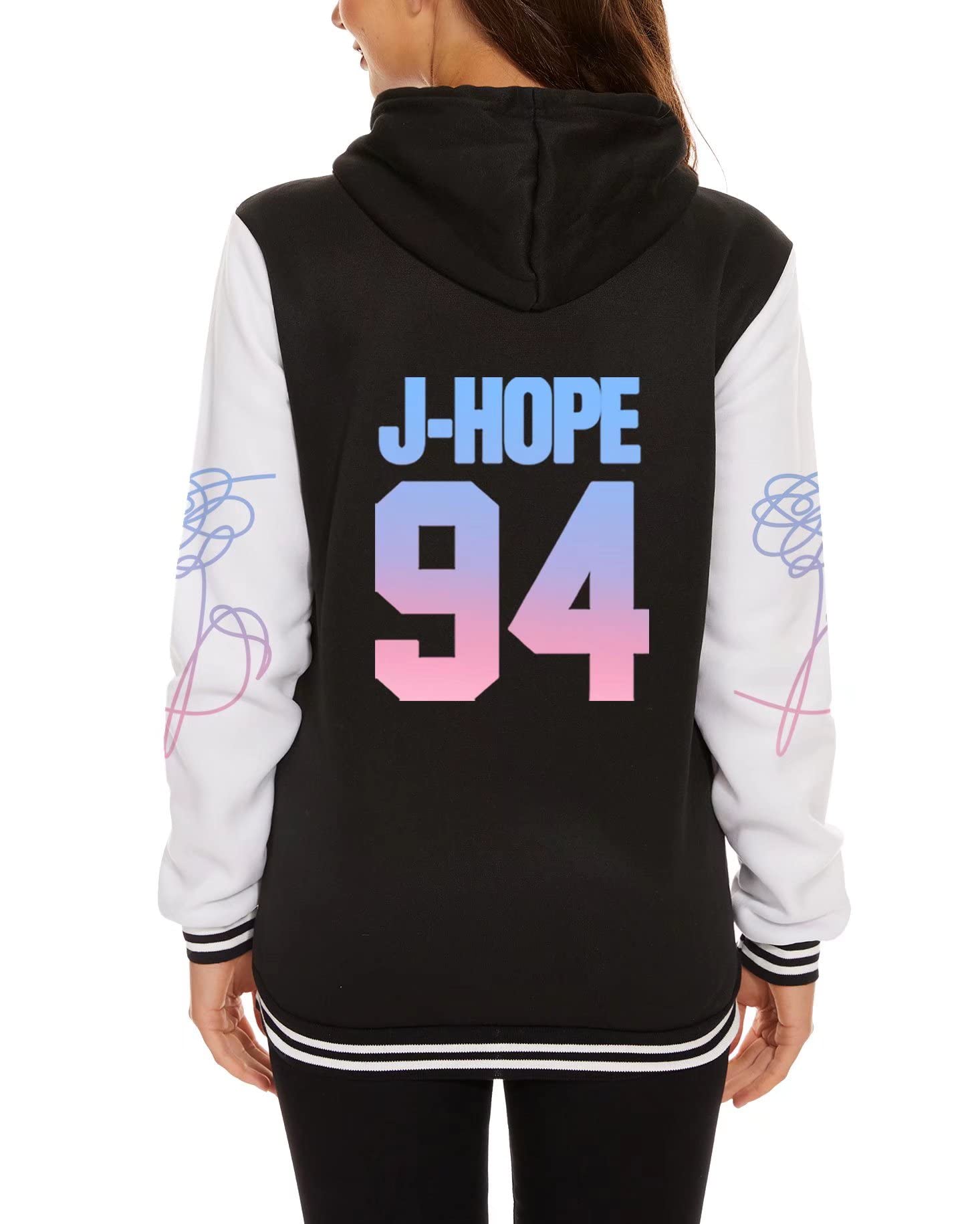 Kpop Varsity Baseball Jacket Love Yourself V Jimin SUGA Jungkook Hoodie Sweater