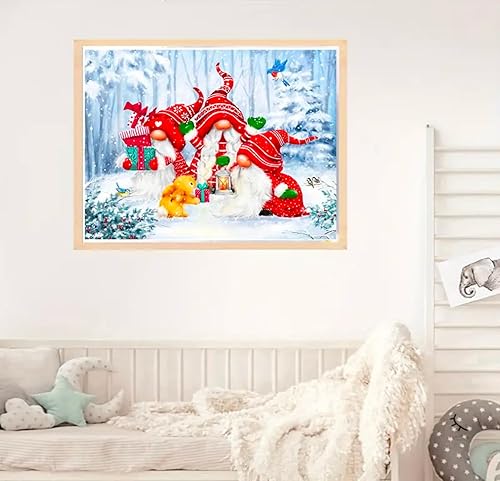 Miniatura 4 de LVIITIS Kits de pintura de diamantes de Navidad para adultos principiantes, muñeco de nieve 5D, kit de puntos de arte de diamante 5D, gema de