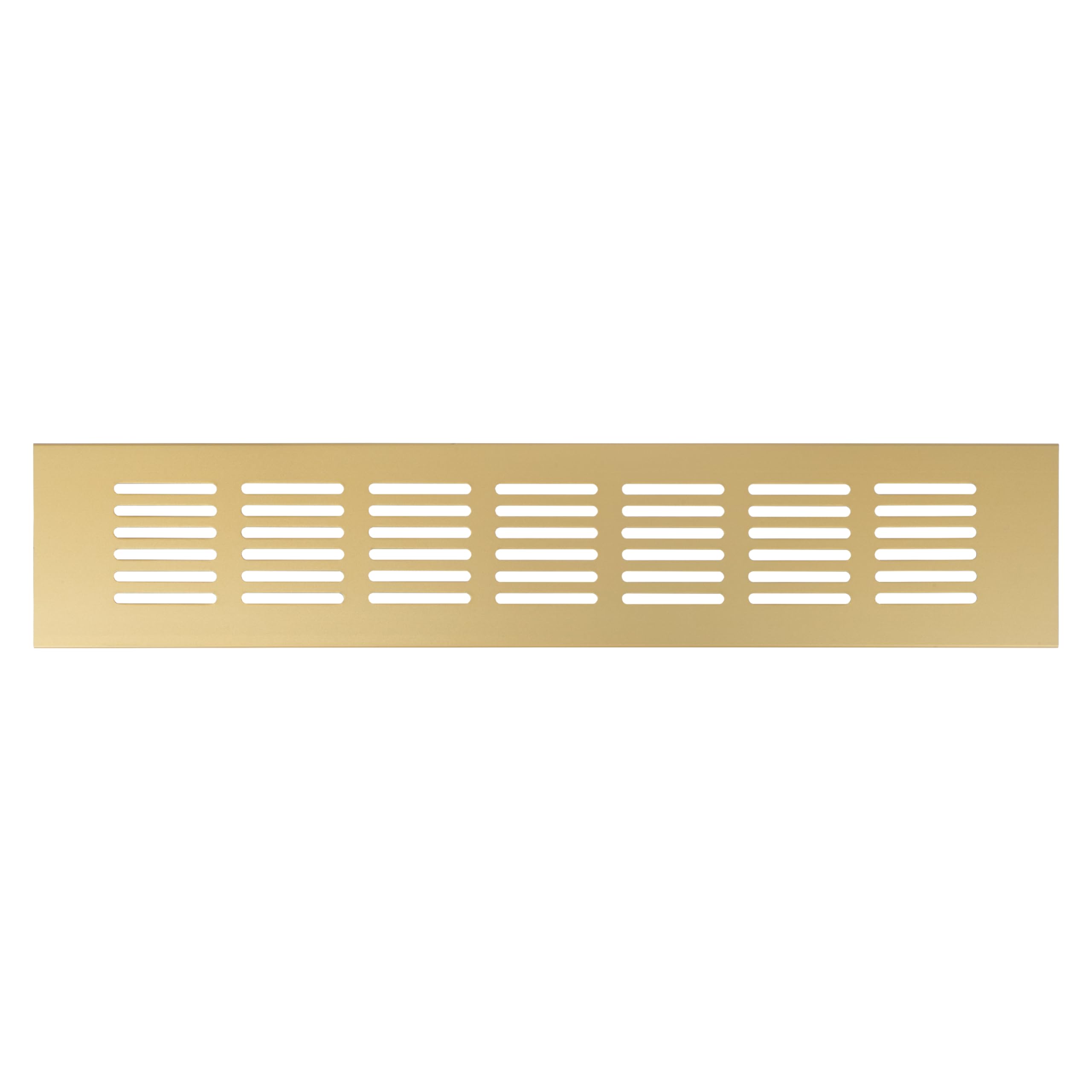 Repa Market Designer Ventilation Grille Gold 400 x 60mm (Frame Size) – Decorative Aluminum Air Vent Cover for Cabinet, Door, Floor – Elegant Furniture Vent Register – Modern Air Return Grille