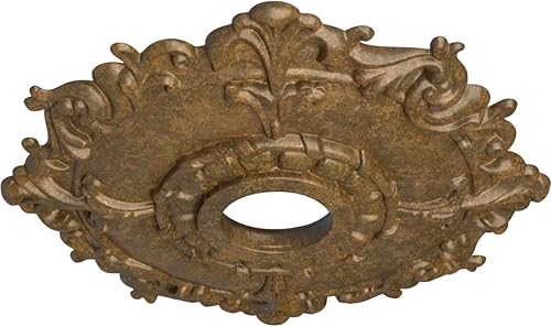 Miniatura 29 de Ekena Millwork CM18RL medallón de techo Riley de 18 in (diam. ext.) x 3 1/2 in (diam. int.) x 1 1/2 in, CM18RL