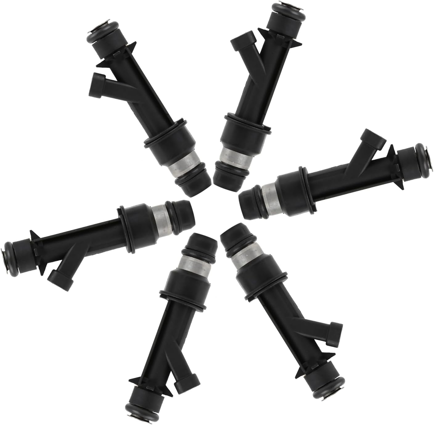 Motoforti 6pcs 25323971 Car Fuel Injector for Chevrolet Impala Venture for Buick Rendezvous 2002-2005 for Oldsmobile Alero Silhouette 2000-2004 3.4L Long-lasting