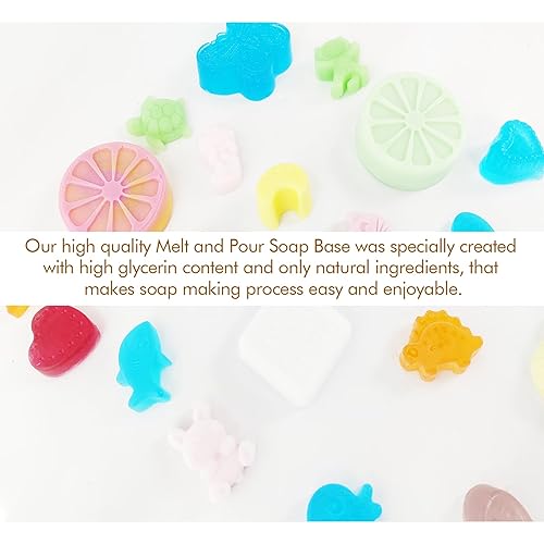 Miniatura 5 de EDSRDRUS Base de jabón de glicerina de miel de 2 libras, jabón hecho a mano, añade miel natural, base de jabón hidratante para derretir y verter