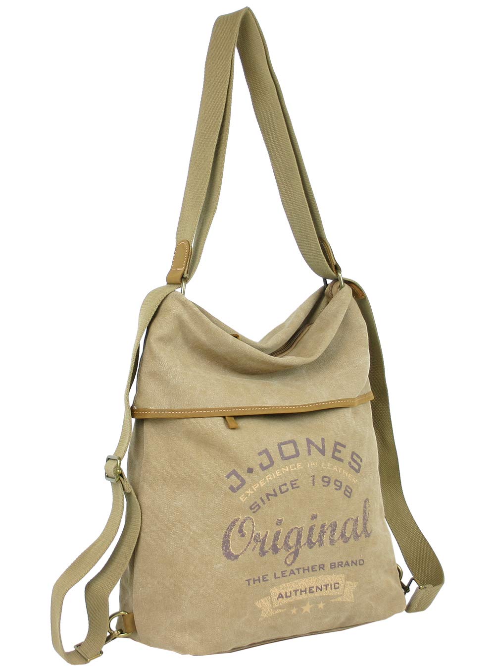 J JONES JENNIFER JONES Bolso bandolera de lona para mujer