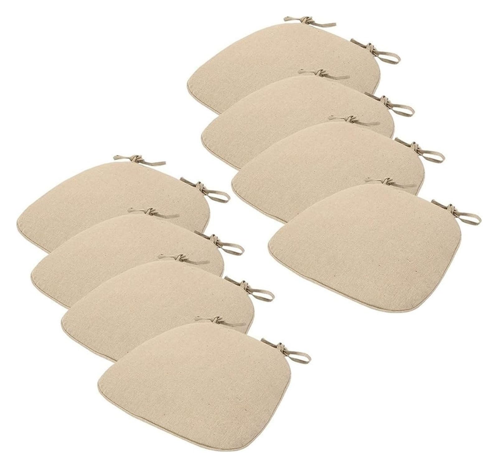Coussin de chaise pour soulager l'assise dure lot de 8 en U lavable beige