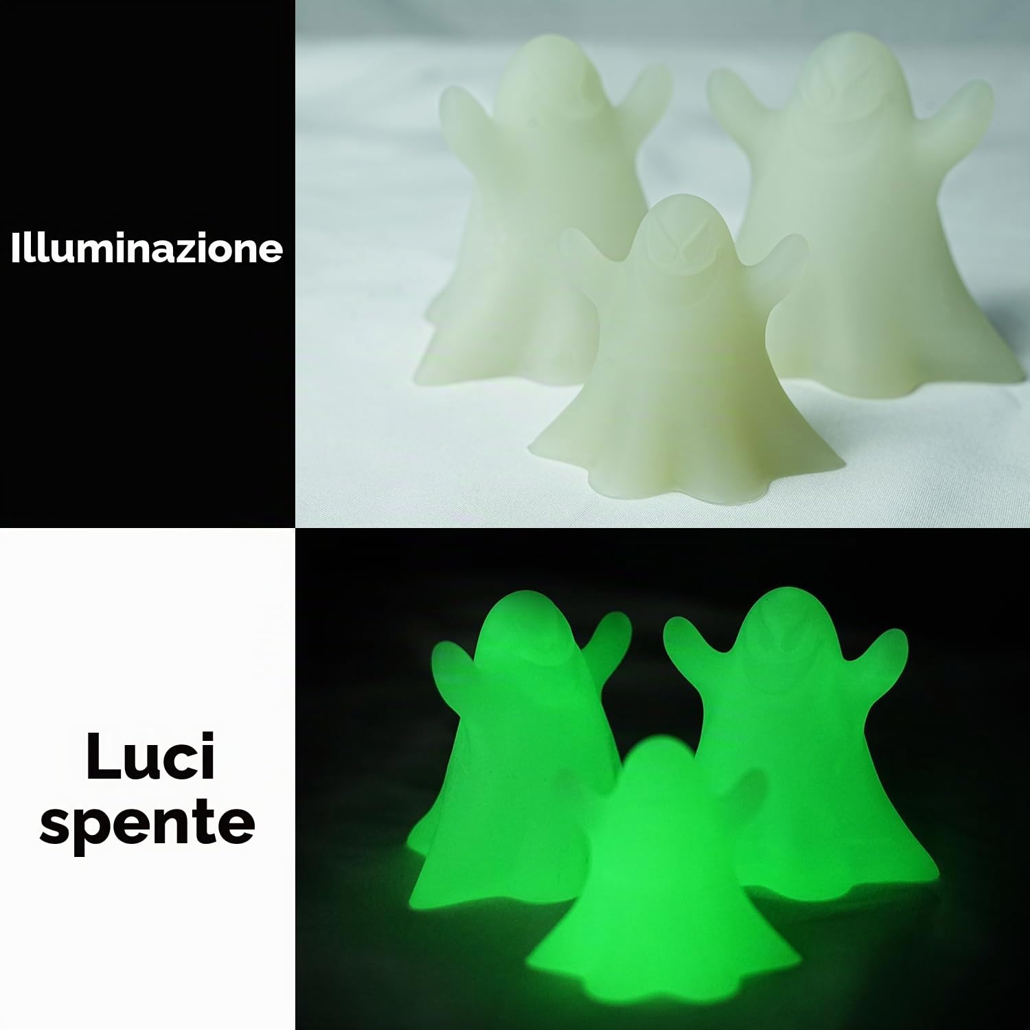 Gratkit Resina fosforescente al buio, fotopolimero polimerizzante UV 405 nm per stampanti 3D LCD/DLP, 1000 g, verde