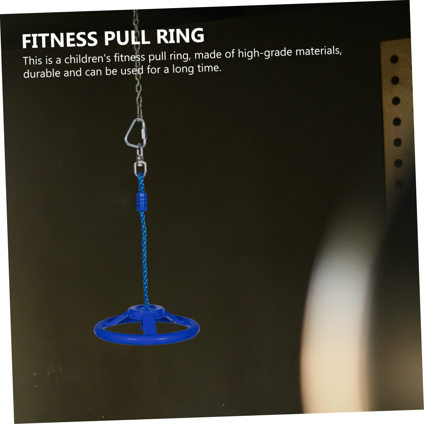 HONMEET Boy Girl Indoor Gym Compact Fitness Handle for Boy Girl Fun Steering Wheel Swing for Home Plastic Design for Strength Balance Agility Training