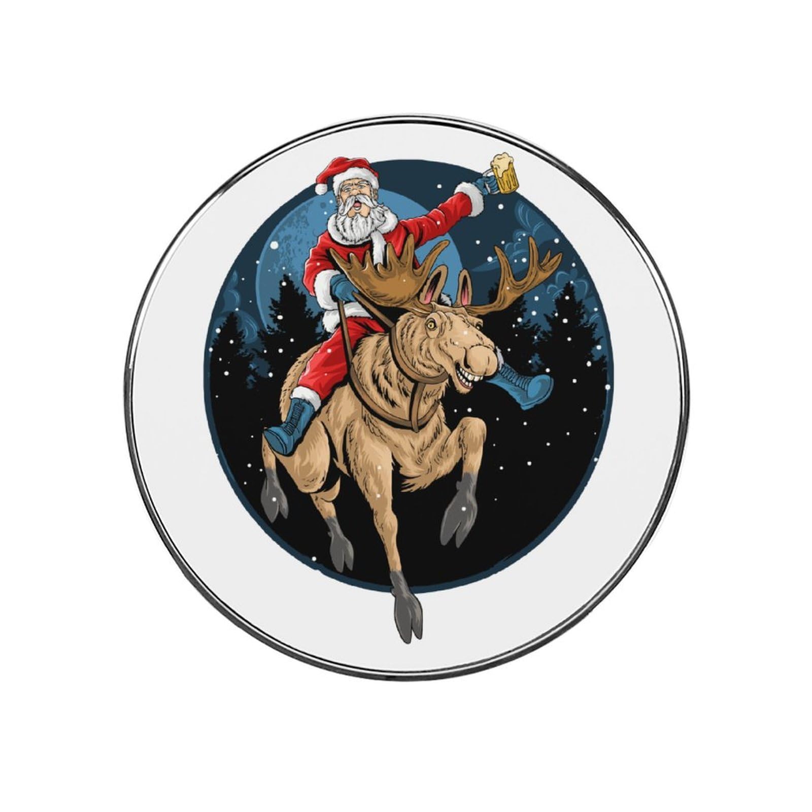 Santa Claus Refrigerator Magnet Decorative Fridge Sticker For Kitchen Office Home Décor