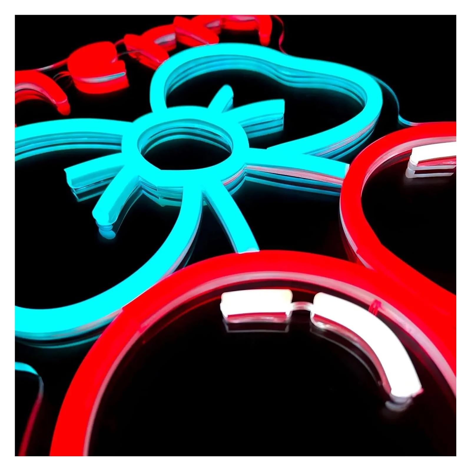 Hängende Kunst-Leuchtreklamen Kirsch-Neonschild, LED-Neonlichtschild, Wanddekoration, USB-betrieben, Für Obstladen, Schlafzimmer, Süße Dekoration, Hochzeitsfeier 27x36.5cm