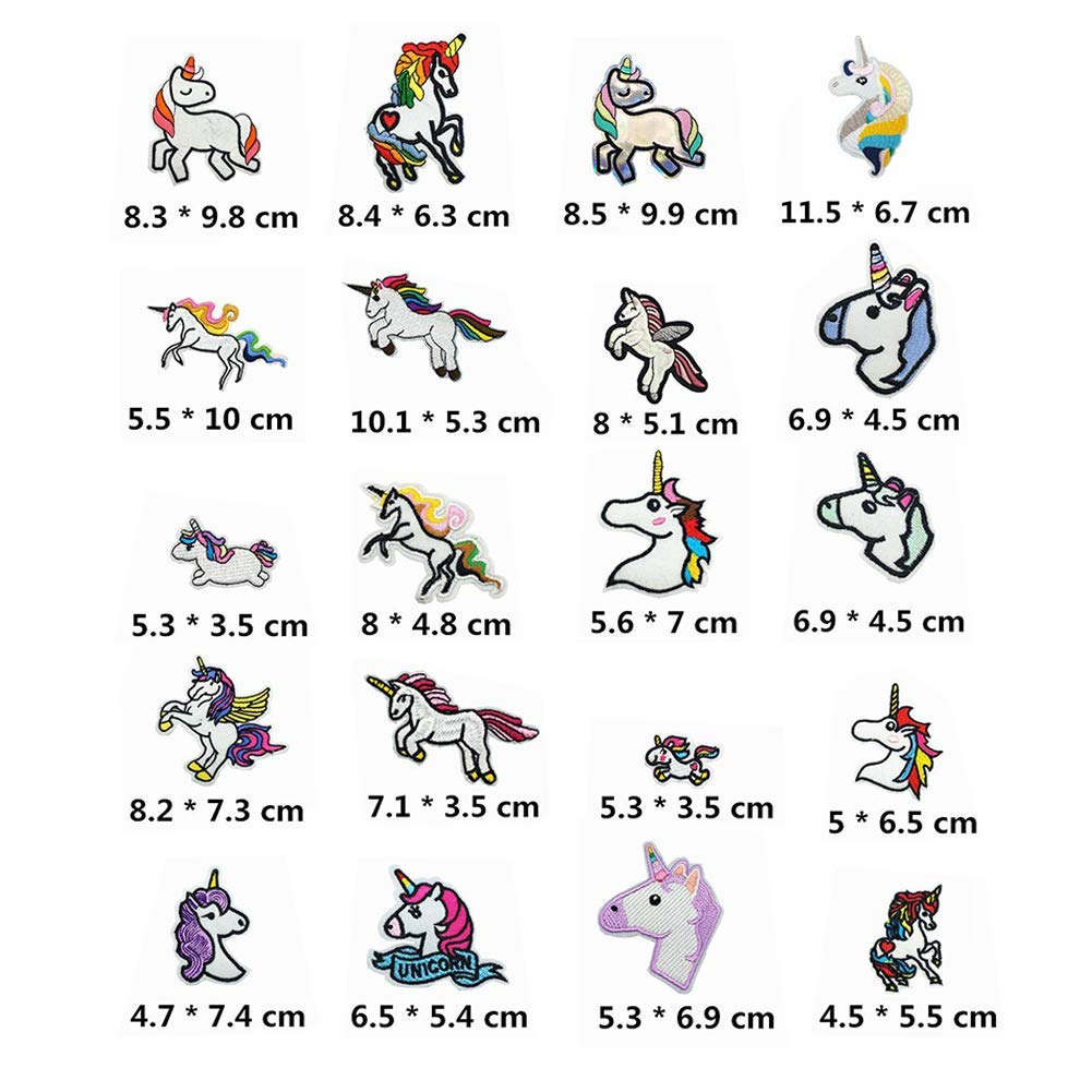 écusson Thermocollant Licorne - Pièces 20 Pièces
