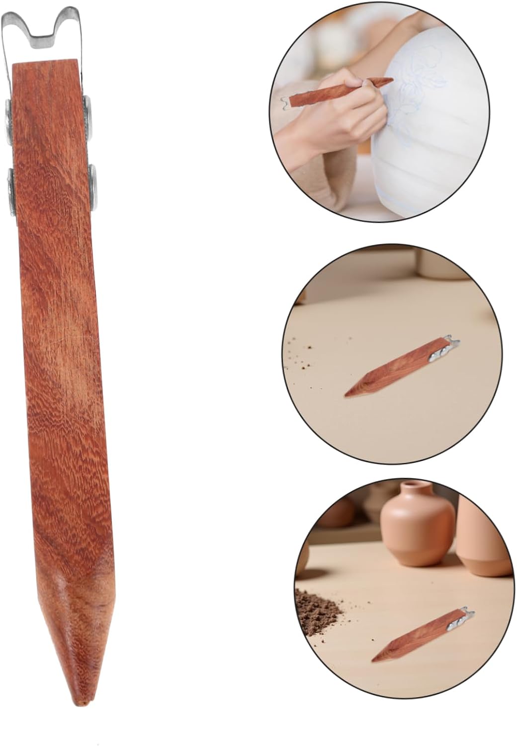 OSALADI Pottery Clay DIY Tool Ceramic Carving Tools Clay Sculpting Shaping Wax Sculpting Hand-Friendly Design