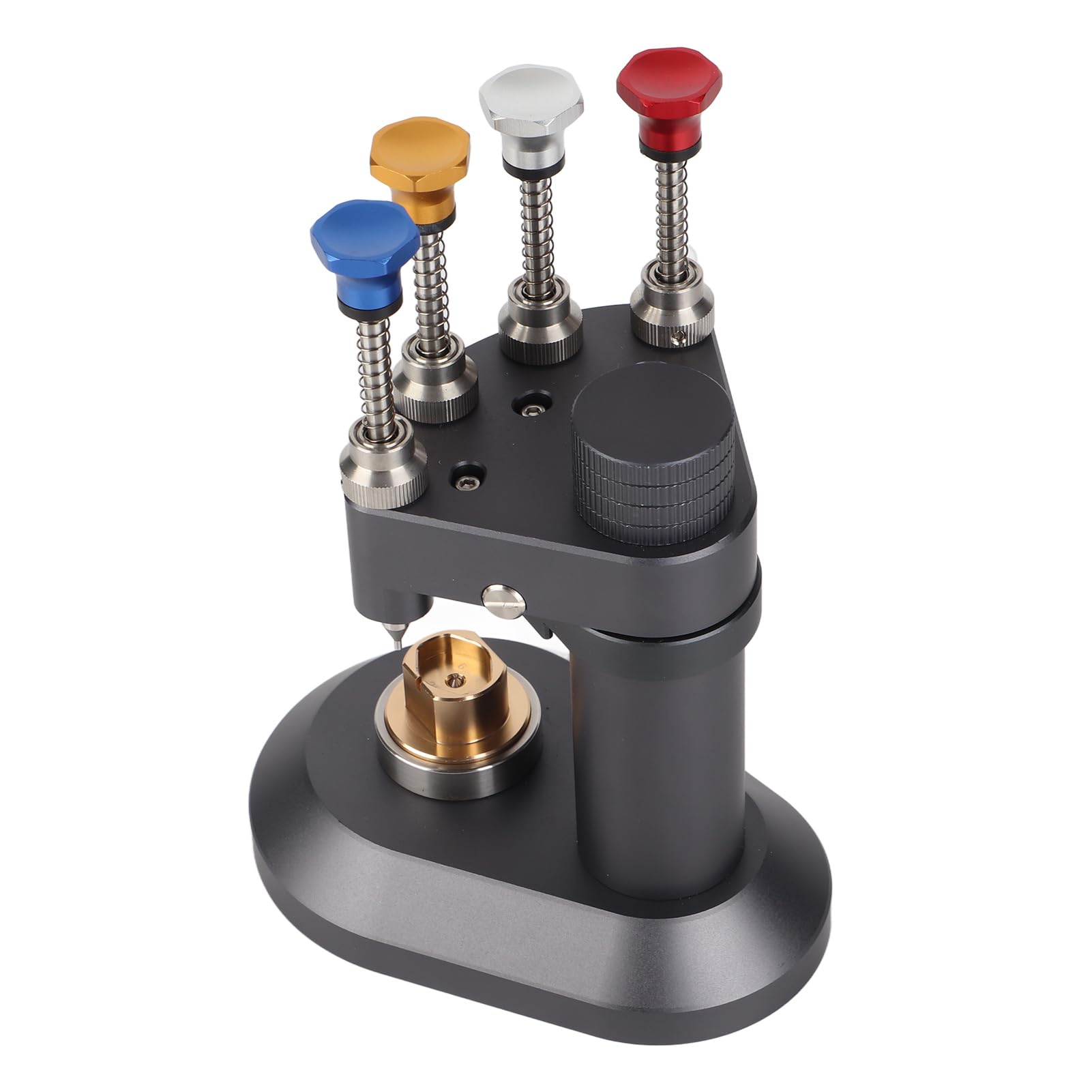 ZJchao 4 Pin Automatic Watch Hands Presser, High Accuracy Aluminum Alloy Watch Hands Setting Tool for Watchmaker with Metal Nozzle (aluminum alloy)
