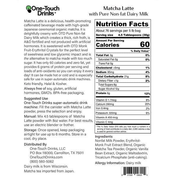 Matcha Latte Dairy Milk 5lb — view 3