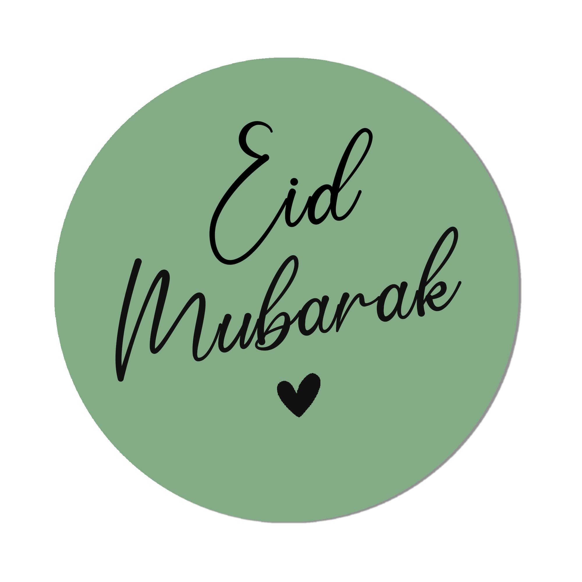 Treasured Forever Sage Eid Mubarak - Eid Muslim Celebration 35 Sticker (37Mm)