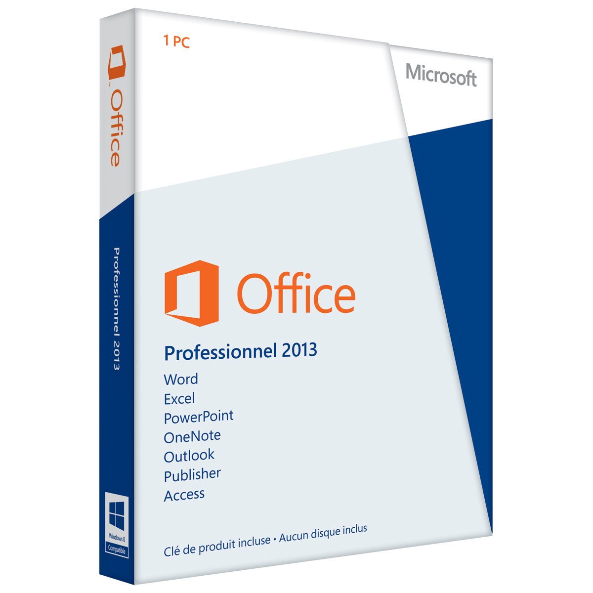 Office Professionnel 2013 - 1 PC (carte d'activation)