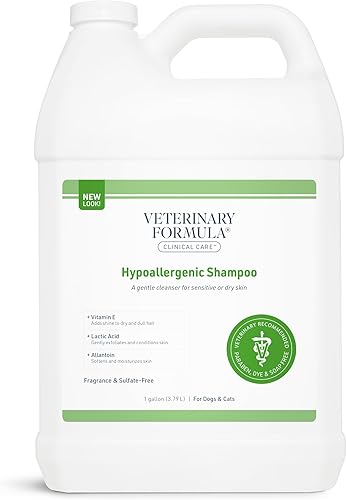 Miniatura 9 de Veterinary Formula Clinical Care Champú hipoalergénico para perros y gatos, 16 onzas, sin ingredientes agresivos, champú para mascotas sin fragancia