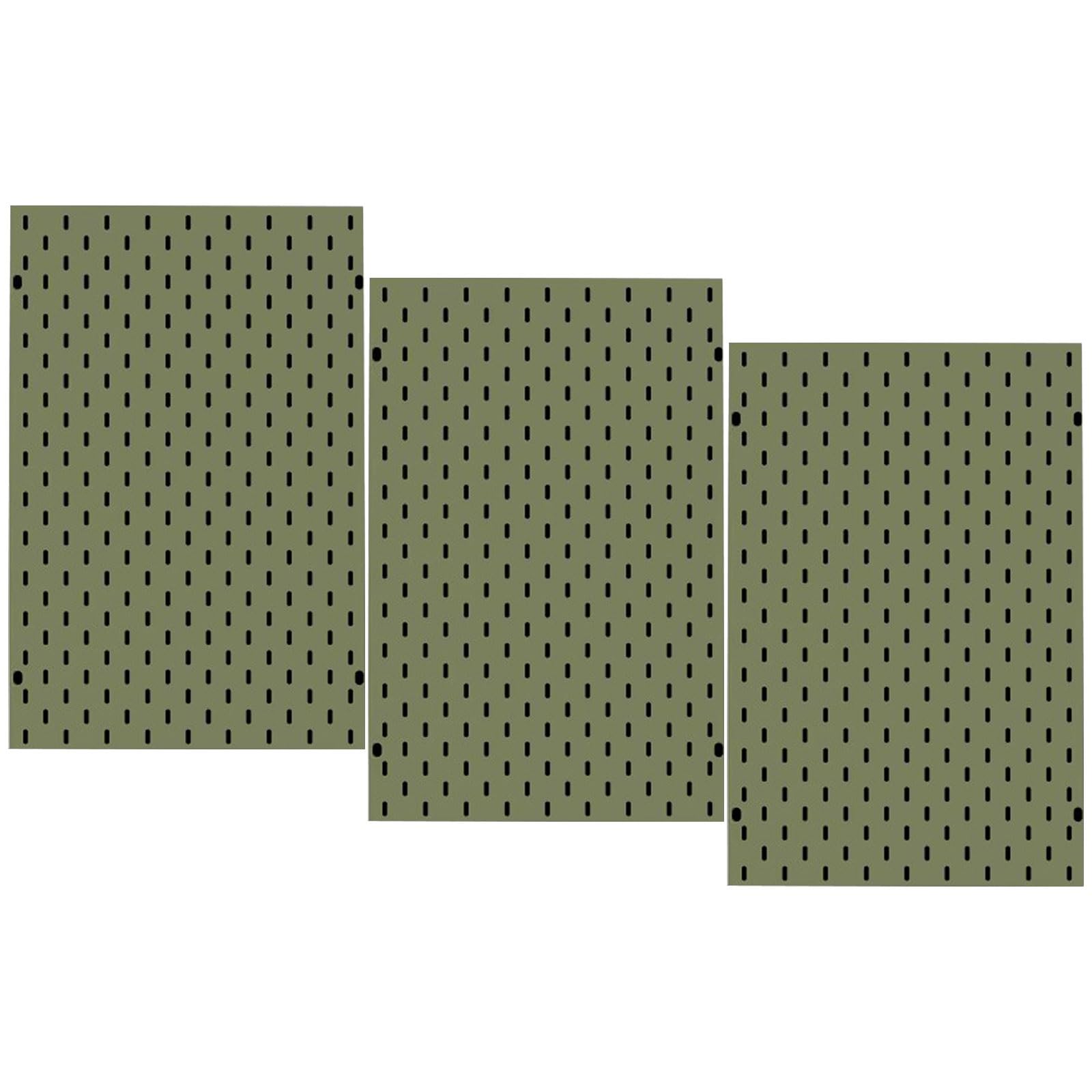 Wandorganizer Aus Stahl Für Werkzeuge, 3er-Pack Lochwände Für Die Garage, Paneele 56 X 36 Cm(Green color)