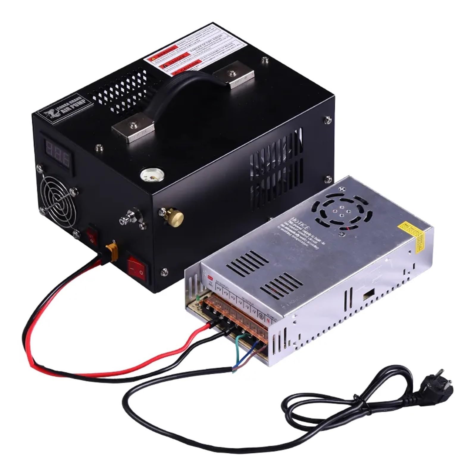 Kompresor Powietrza Sprężarka Pcp 300Bar 30Mpa 12V Z transformatorem Kompresor Pcp 12V Sprężarka 4500psi