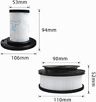 Set 4 filtre de schimb pentru aspirator Rowenta X-Force Flex 11.60 12.60 14.60 15.60 Animal RH9878 RH9898 RH9958 RH99F1 ZR009007 ZR009008 ZR0090 2