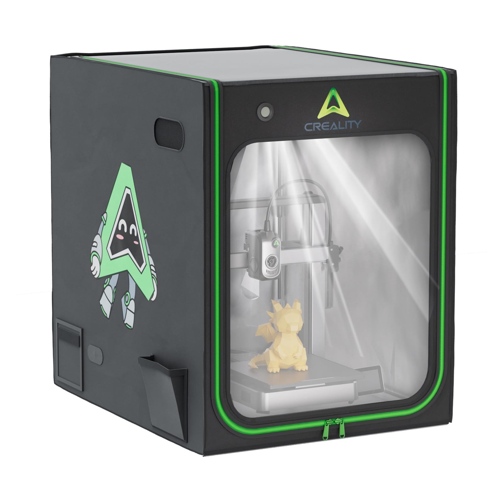 Creality Custodia per stampante 3D con LED Illuminazione, Copertura Protettiva Antipolvere Ignifuga a Temperatura Costante, 700*750*900 mm per CR-10 Smart Pro/CR-10 Pro/Ender 3 S1 Plus/Ender 5 Plus