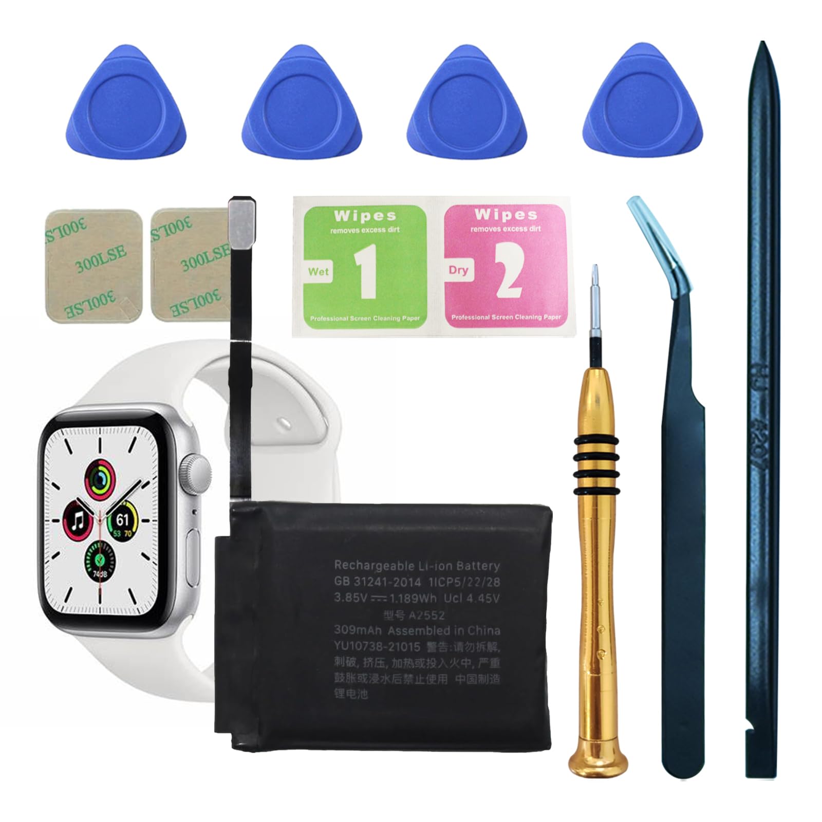 Amazon.com: Soseieiu Replacement Battery for Apple Watch