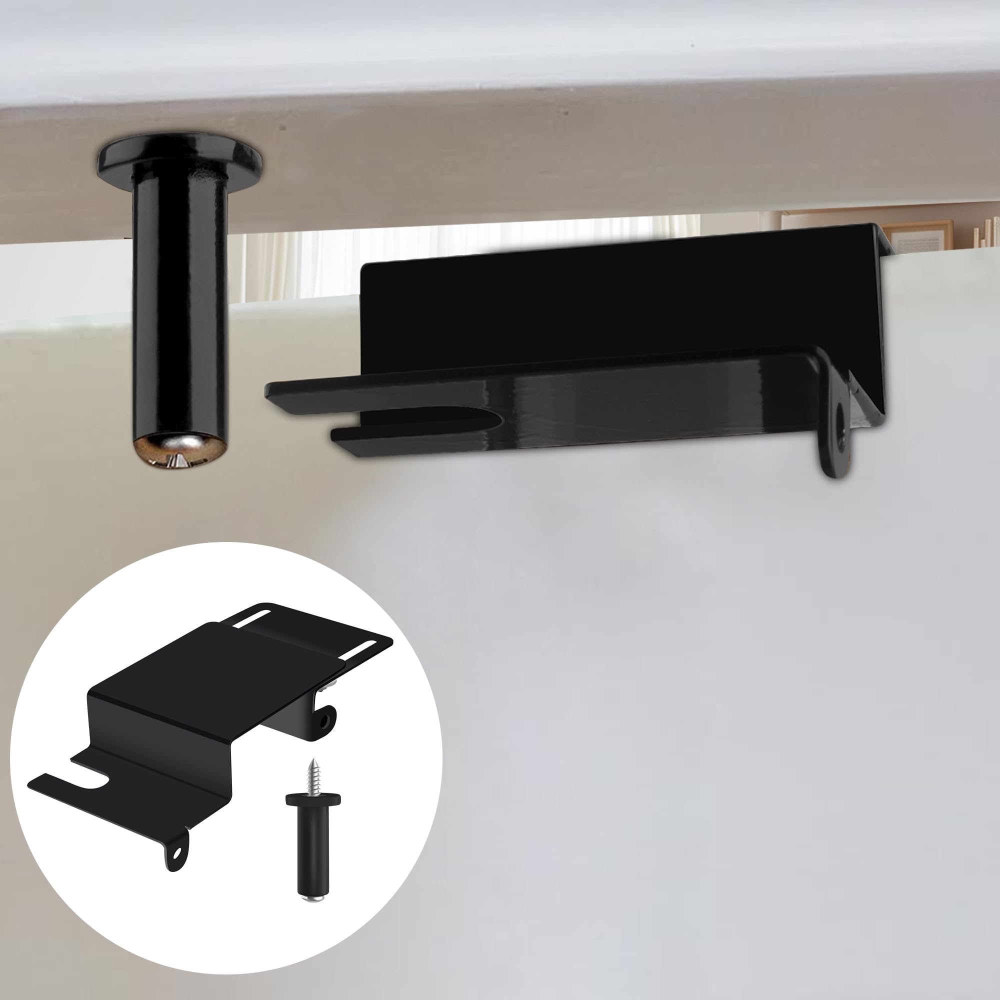 Child Safety Door Top Lock, TAMIDN Top Door Locks for Kids Safety Made of Durable Metal, Adjustable Child Locks for Door, Door lock kid proof for