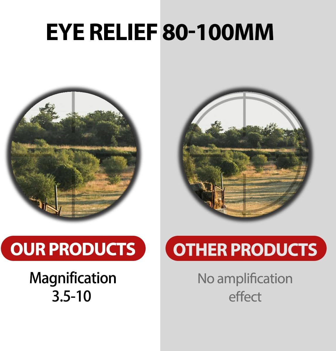 3.5-10x40IR Riflescope with Red Laser Illumination - Weaver Picatinny Rail Mount, Weatherproof and Fog-Proof