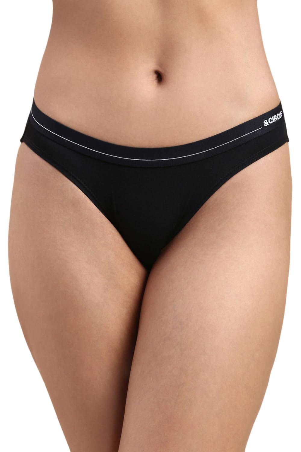 &Circus Puresoft Beechwood Modal Bikini | Innerwear Seamless Underwear for Women | (Pack of 2) (Onyx, Racing Green), XL - Image 2 thumbnail