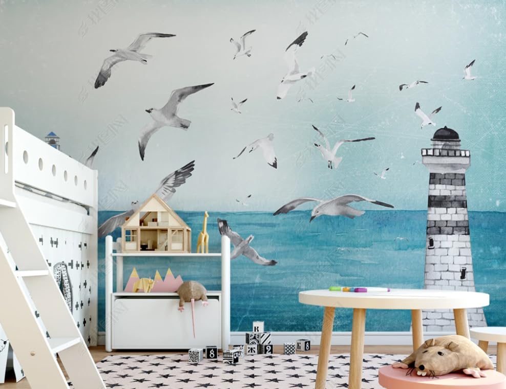 Papier peint intissé salon chambre restaurant grand format phare de mer
