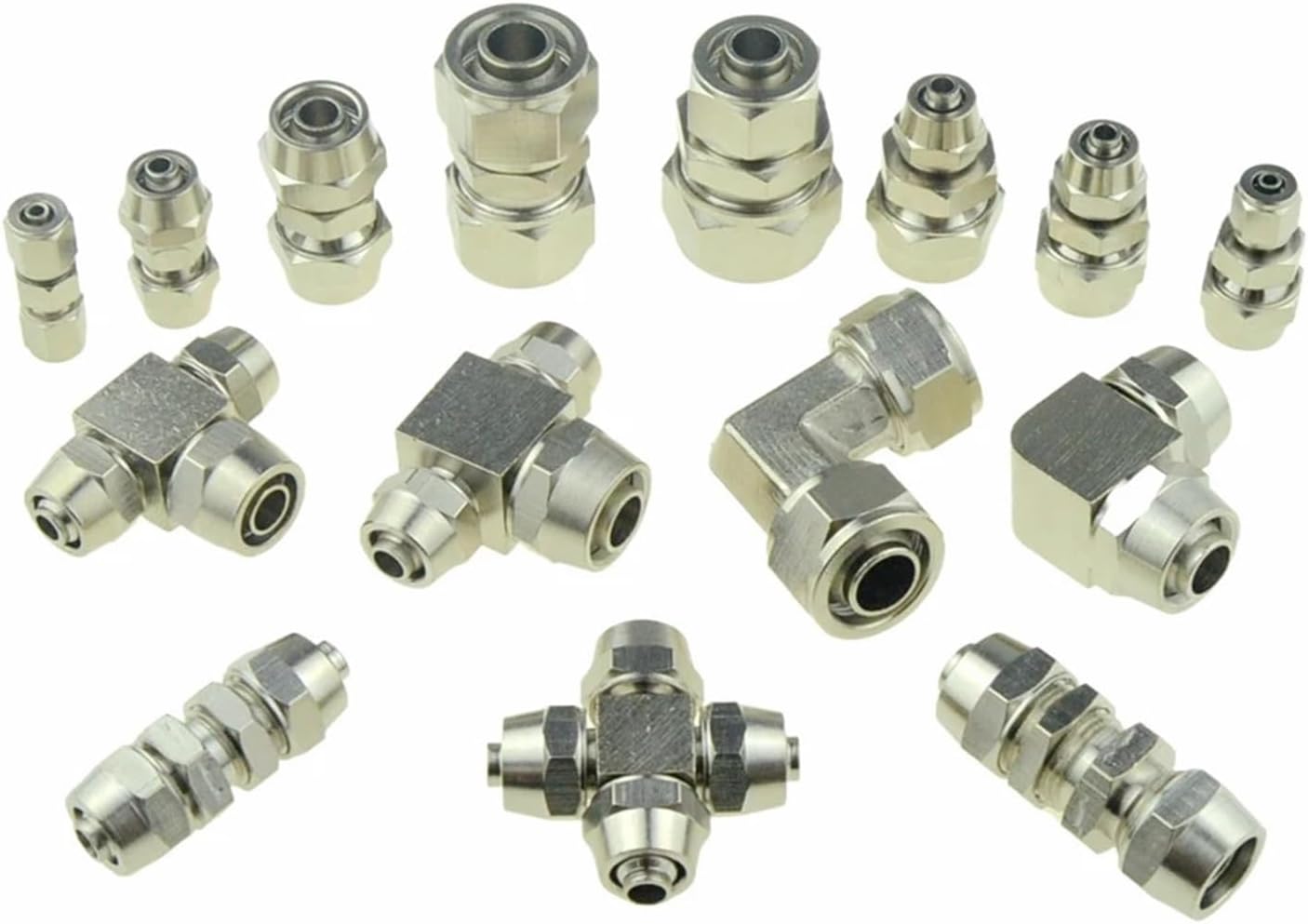Copper Pneumatic Air Gas Quick Coupling Connector 4 6mm 8mm 10 12mm Hose Tube Fast Joint RO Water Adapter Pipe Fitting Bulkhead(KNPZA,12mm-10mm (a-b))