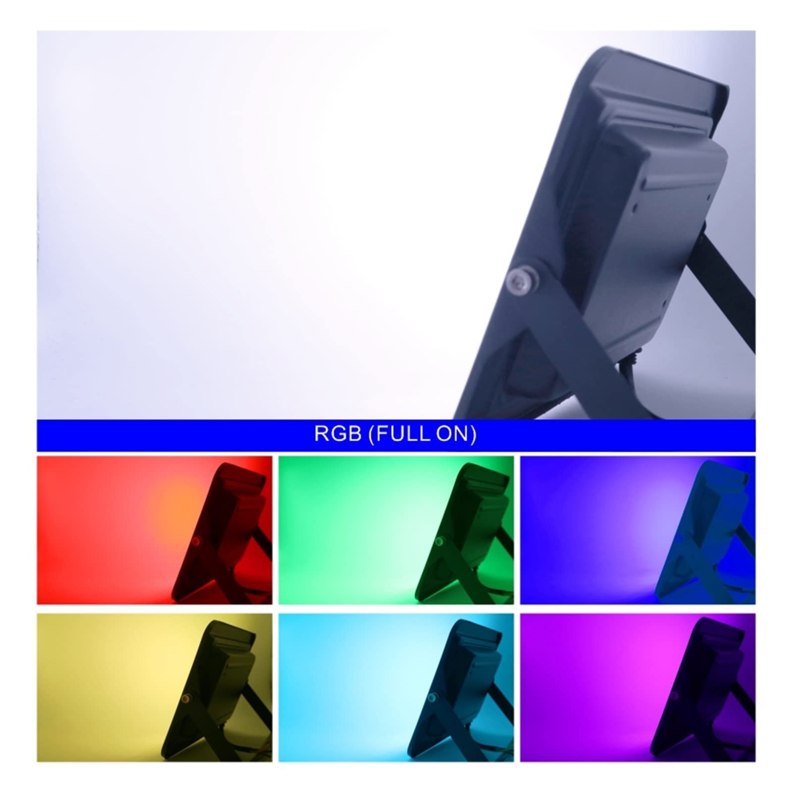 Reflektory zewnętrzne, Na wolnym powietrzu RGB Lampa światła powodziowego 3 0W 50W 100W Oświetlenie ogrodowe Wodoodporne reflektor LED RGB RGB SPITLight z pilotem(100W)