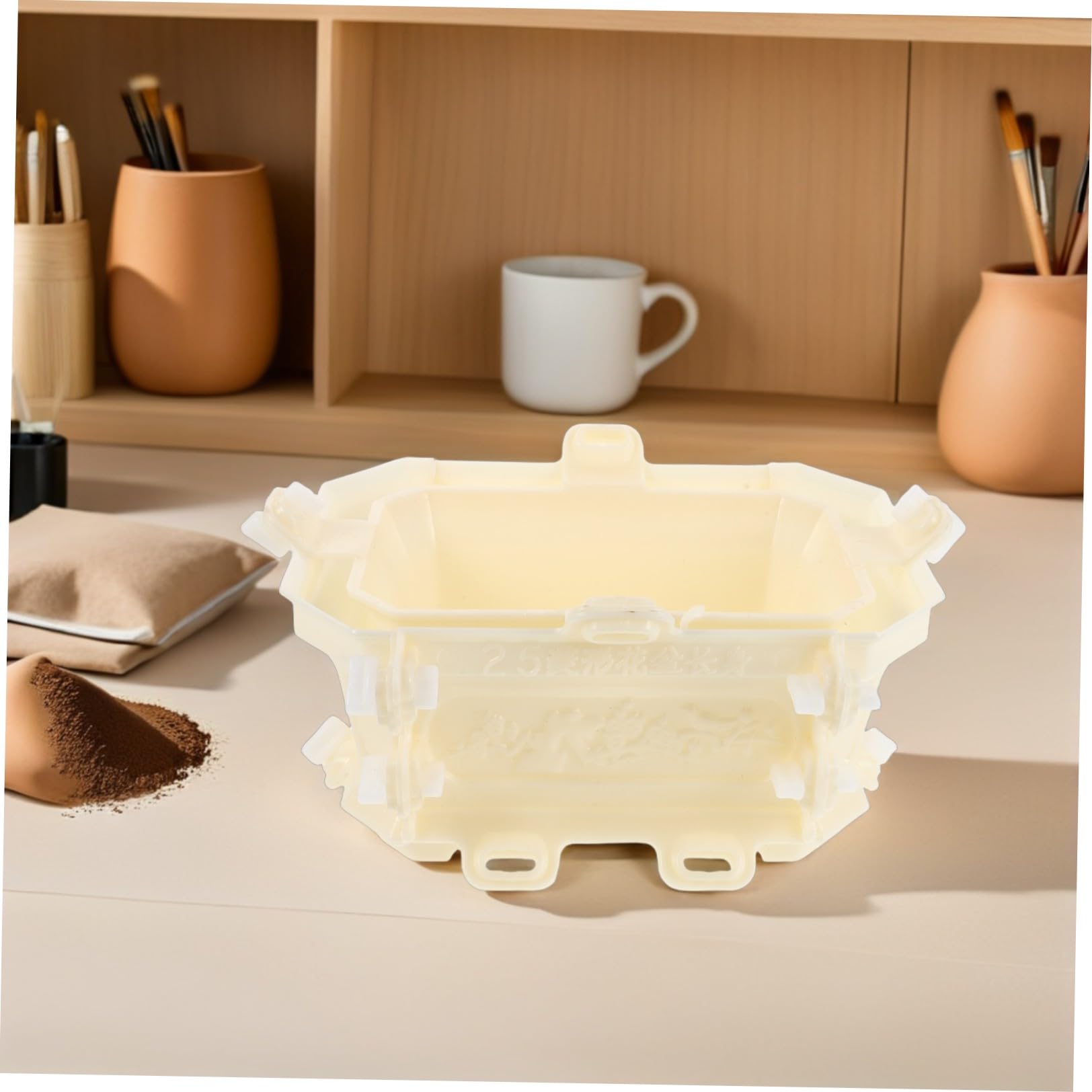 Molde para Macetas de Hormigón 25 Formas de Flores para Bonsáis, Material Duradero, Adecuado para Uso en Parques y Jardines Exteriores